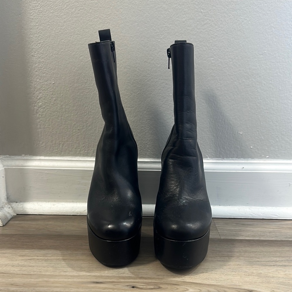 Black Platform Ankle Boots